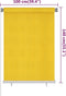 vidaXL - Rolgordijn - voor - buiten - 100x140 - cm - HDPE - geel