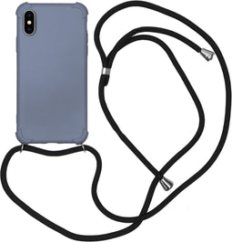 iMoshion Hoesje Geschikt voor iPhone Xs / X Hoesje Met Koord - iMoshion Color Backcover met koord - Grijs