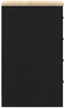 vidaXL - Garagekast - 30x51x85 - cm - massief - grenenhout - zwart