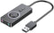 Vention CDRBF - Externe Geluidskaart USB 2.0 - Plug-and-play voor Windows MacOS Linux - Zwart