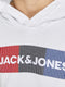 JACK&JONES JUNIOR JJECORP LOGO SWEAT HOOD NOOS JR - Jongens Trui met Capuchon en Kangoeroezak - Maat 176