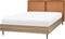 LIMANTON - Bed - Goudbruin - 160 x 200 cm - Kunstleer