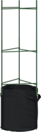 vidaXL - Tomatenkooien - met - plantenzak - 8 - st - 116 - cm - staal - en - polypropeen
