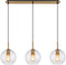 Globo - hanglamp - ADARA - brons - glas - grote eettafellamp - E27 - 15462H2