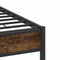 vidaXL - Bedframe - zonder - matras - hout - gerookt - eikenkleurig - 120x200 - cm