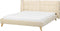 SENLIS - Tweepersoonsbed - Beige - 180 x 200 cm - Fluweel