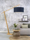 GOOD&MOJO Vloerlamp Montblanc - Bamboe/Blauw - 175x60x207cm - Scandinavisch,Bohemian - Staande lampen voor Woonkamer - Slaapkamer