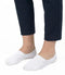 Basset - 2-paar onzichtbare Footies - Lage bamboe sneakersokken - Zwart en wit (2-paar)