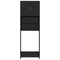 vidaXL - Wasmachinekast - 64x25,5x190 - cm - hoogglans - zwart