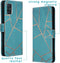 iMoshion Hoesje Geschikt voor Samsung Galaxy A51 Hoesje Met Pasjeshouder - iMoshion Design Softcase Bookcase - Goud / Meerkleurig / Blauw / Blue Graphic