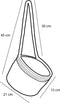 Mica Decorations Anne - Hangende Bloempot - Set van 2 - H20 x Ø25 cm - Lichtbruin (2 stuks)