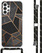 iMoshion Hoesje Geschikt voor Samsung Galaxy A13 (4G) Hoesje Met Koord - iMoshion Design Hoesje met Koord - Zwart / Black Graphic