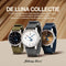 Johnny Loco Luna II - Horloge Heren - Roestvrij Stalen Kast - Saffierkristal - 41,3mm - Waterdicht tot op 100M - Chalk