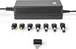 Nedis ACPA105 - Universele AC-Stroomadapter - 36 W - 5-24 V DC - 1.80 m - 7 plug(s) - Zwart