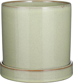 Mica Decorations Inger Bloempot - 21x21x20 cm - Keramiek - Groen