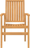 vidaXL - Tuinstoelen - stapelbaar - 2 - st - 56,5x57,5x91 - cm - massief - teakhout