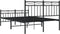 vidaXL - Bedframe - met - hoofd- - en - voeteneinde - metaal - zwart - 120x200 - cm