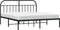 vidaXL - Bedframe - met - hoofdbord - metaal - zwart - 160x200 - cm