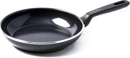 Greenpan Memphis Keramische Anti-aanbak Koekenpan 20 cm - PFAS vrij - Inductie Koekenpan - Ovenbestendig tot 160 graden - Koudgreep - Zwart