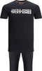 JACK&JONES JACJONES LOUNGE SET - T-shirt met spiegellogo en broek - Maat XL - Dark Navy