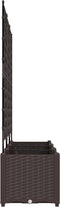vidaXL - Tuinbak - met - Trellis - 120x40x143 - cm - Bruin