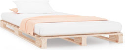 vidaXL - Palletbed - massief - grenenhout - 100x200 - cm