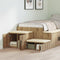 vidaXL - Opslagkast - Artisan - Eiken - 127x41x40 - cm - Engineering - Hout