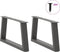 vidaXL - Eettafelpoten - 2 - st - V-vormig - 60x(30-31,3) - cm - staal - antraciet