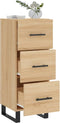 vidaXL - Dressoir - 34,5x34x90 - cm - bewerkt - hout - sonoma - eiken