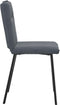 vidaXL - Eetkamerstoelen - 2 - st - fluweel - donkergrijs