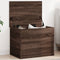 vidaXL - Opbergbox - 60x42x46 - cm - bewerkt - hout - bruin - eikenkleurig
