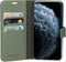 Mobiparts iPhone 11 Pro Max - Wallet Case - Extra opbergvak - Groen