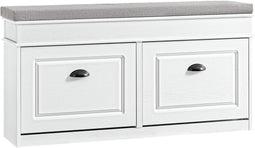 SoBuy FSR64-WG - Schoenenkast - 2 kleppen - Wit