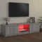 vidaXL - Tv-meubel - met - LED-verlichting - 140x40x35,5 - cm - grijs - sonoma - eiken