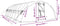 vidaXL - Tuinkas - met - stalen - frame - 40 - m² - 8x5x2,3 - m - groen