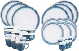 COSMOS Servies - 30 stuks - Compleet voor 6 personen - Blauw