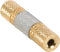 Stereo-Audioadapter - 3,5 mm Female - 3,5 mm Female - Verguld - Recht - Metaal - Zilver - 1 Stuks - Doos