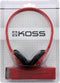 Koss KPH 7 - On-Ear Hoofdtelefoon 3,5 mm - Gevoeligheid 91 dB - Rood