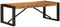 vidaXL - Salontafel - 100x50x35 - cm - massief - acaciahout