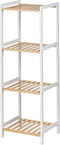 Badkamerschappen Berilo WR5503-4-460 Wit Natuurlijk 35 x 30 x 100 cm