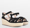 POSH by Poelman TULSI - Dames Sandalen - Imitatieleer - Zwart - Maat 40