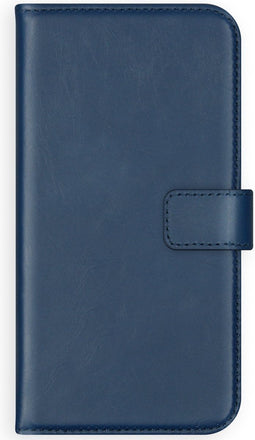 Selencia Hoesje Geschikt voor Samsung Galaxy Note 10 Plus Hoesje Met Pasjeshouder - Selencia Echt Lederen Bookcase - Blauw
