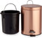 Berilo Pedaalemmer - koperkleurig 3 Liter - H28 cm - prullenbak
