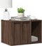 vidaXL - Kattenbakkast - 60x40x40 - cm - bewerkt - hout - bruin - eikenkleurig