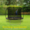 Dunlop Trampoline 6FT - 183 x 50 CM - Trampoline met Veiligheidsnet 200 CM - Kinder Trampoline - Max. 80 KG - Zwart/Geel