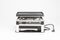 Solis Raclette & Pizza Grill - Gourmetstel 4 Personen - Grillen Raclette Mini-Pizza's - RVS Zilver