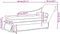 vidaXL - Chaise - longue - met - bolster - en - rechterarmleuning - fluweel - blauw