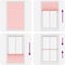 vidaXL - Plissé - rolgordijn - 120x200cm - stofbreedte - 119,4cm - polyester - roze
