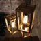 AnLi Style Hanglamp 3x houten frame getrapt