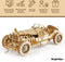 BrightWise® Robotime Grand Prix Auto Hout Modelbouw Pakket Zonder Lijm - Bouwpakketten volwassenen - Bouwpakketten kinderen - Modelbouwpakketten volwassenen - Miniatuur bouwpakket volwassenen - Modelbouw auto